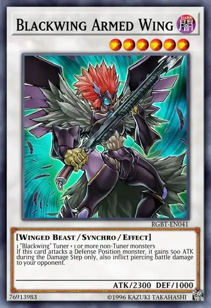Edison Rulings for Blackwing Armed Wing